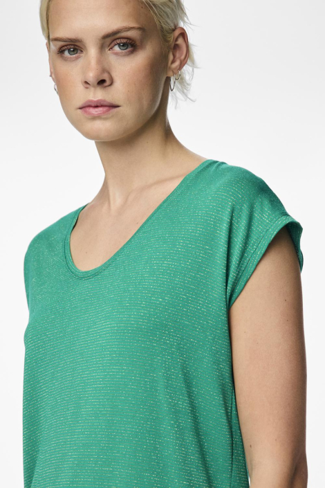 Pieces groene dames t-shirt