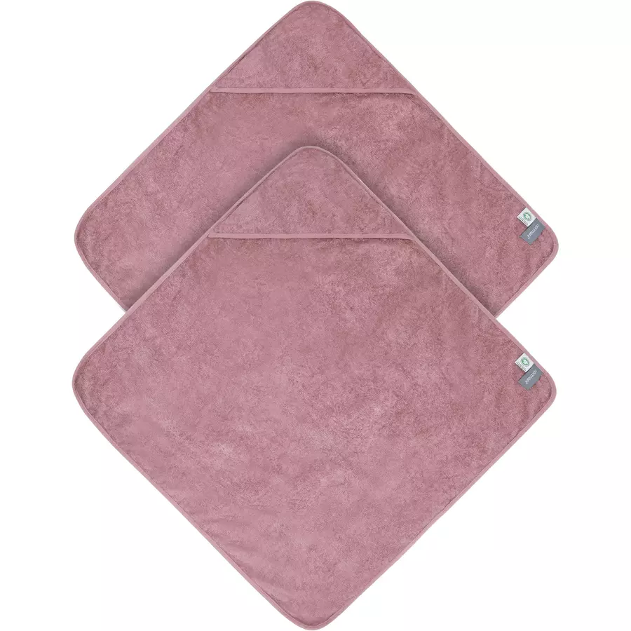 normani 2x Baby Wickeltücher aus Bio-Baumwolle Rosa