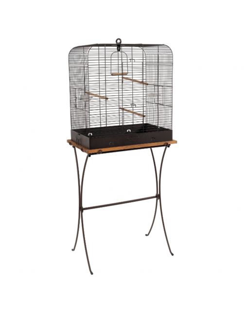 Zolux Retro Standaard Vogelkooi Celestine - Vogelverblijven - 490x320x730 mm Bruin