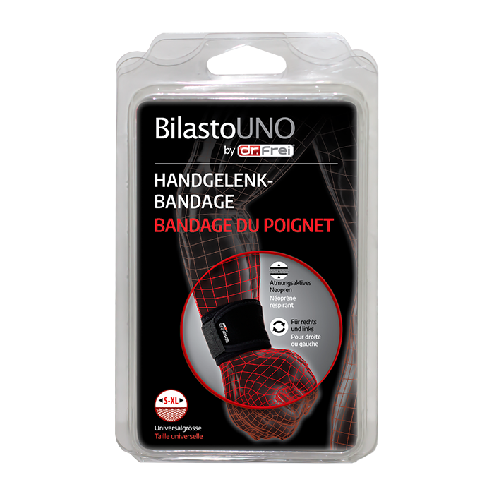 BILASTO Uno Handgelenkbandage S-XL mit Velcro 1 Stk
