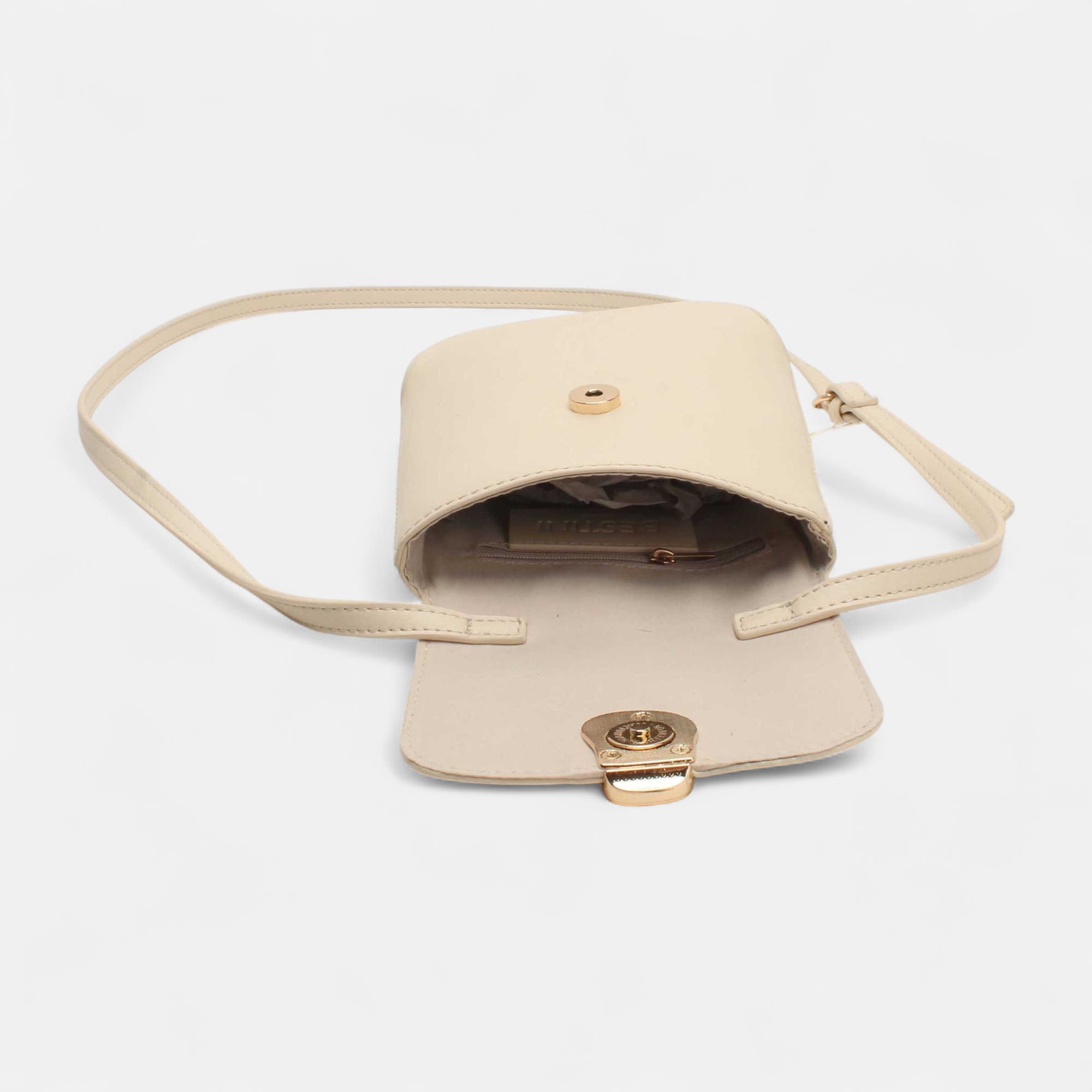 Pochette pour téléphone beige