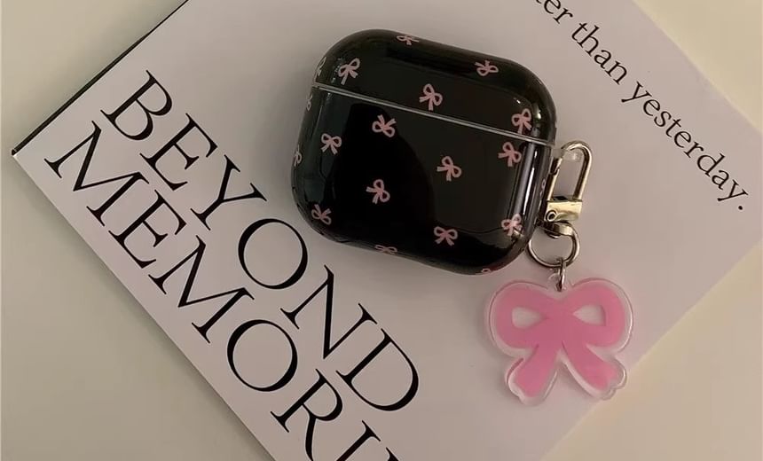 Capritz - Bow AirPods / Pro oortelefoonhoesje huid / bedel / set