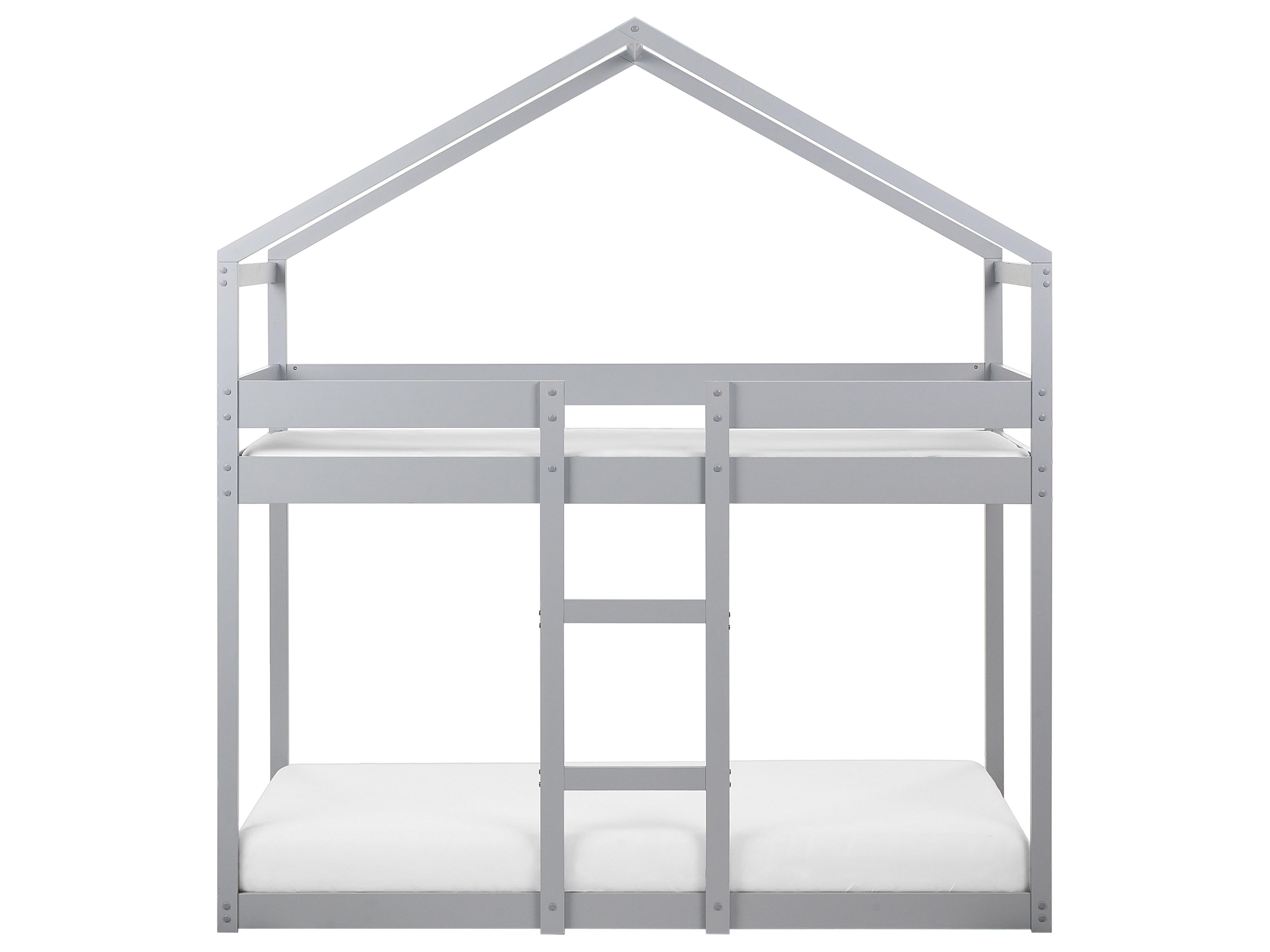 Hoogslaper Huis Dennenhout LABATUT 90 x 200 cm Grijs