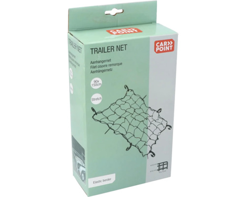 Rekbaar bagagenet 1500 x 900 mm voor aanhangers