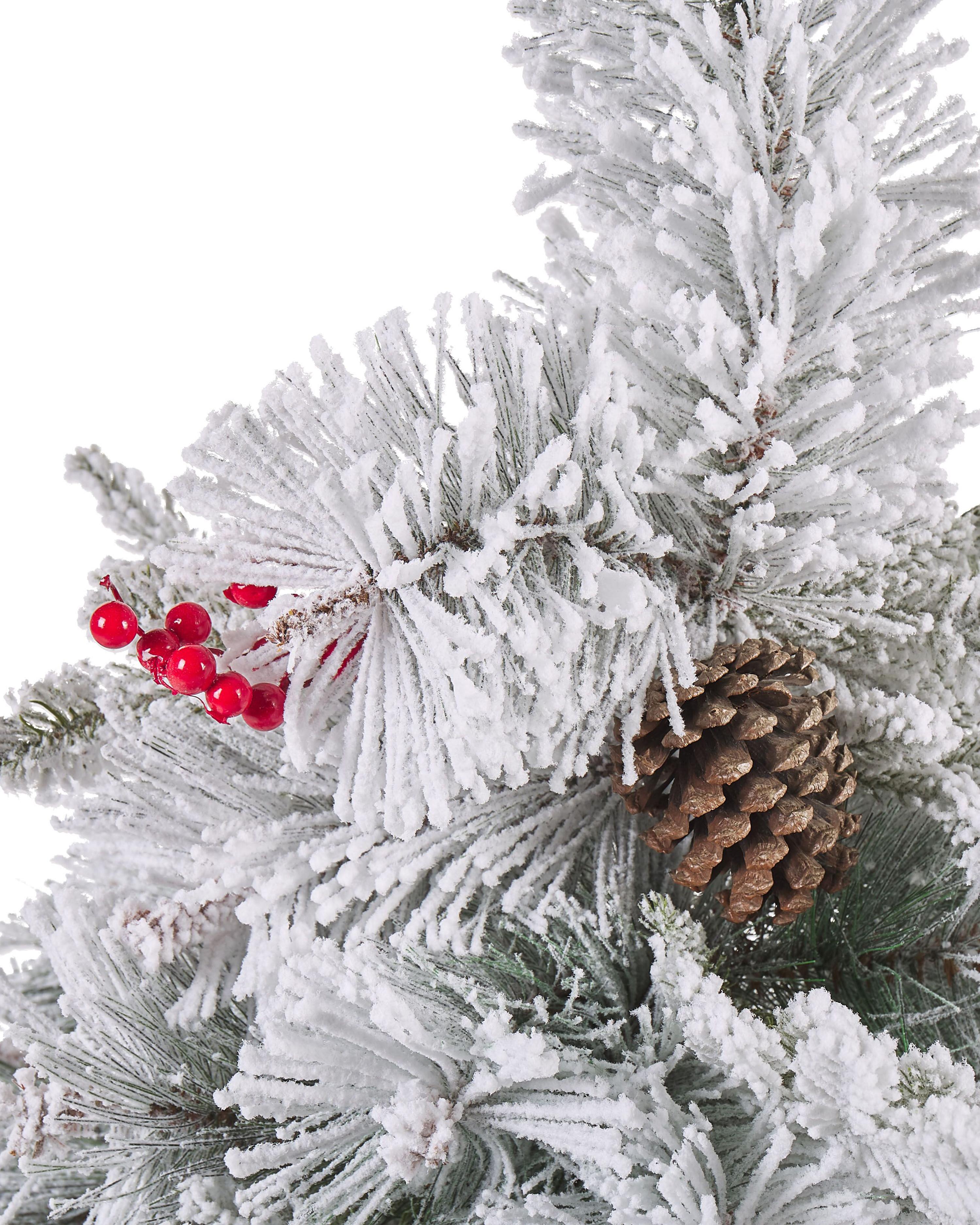 Besneeuwde kunstkerstboom MASALA 120 cm Wit