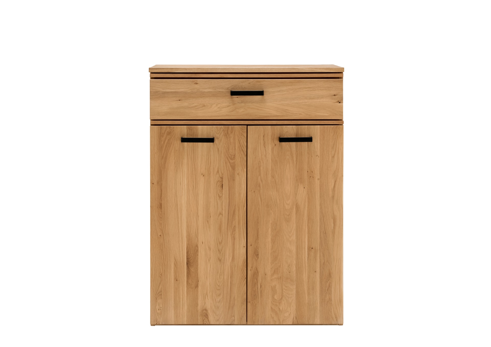 VALMONDO Schuhschrank LIDO 80 x 108 cm Astige Eiche massiv naturbelassen geölt
