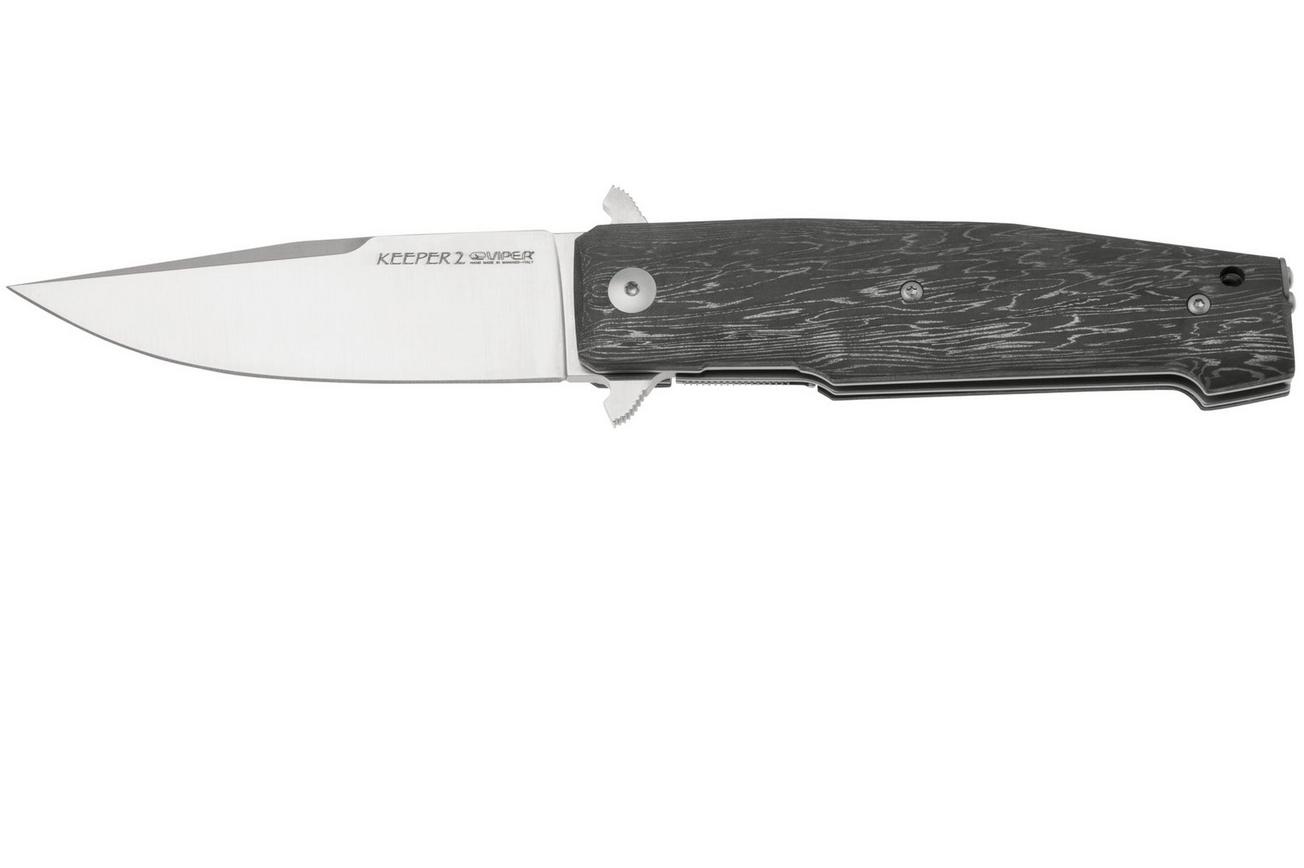 Viper Keeper 2 V6000FCL Satin Elmax, Stainless Steel Carbon Fiber, zakmes