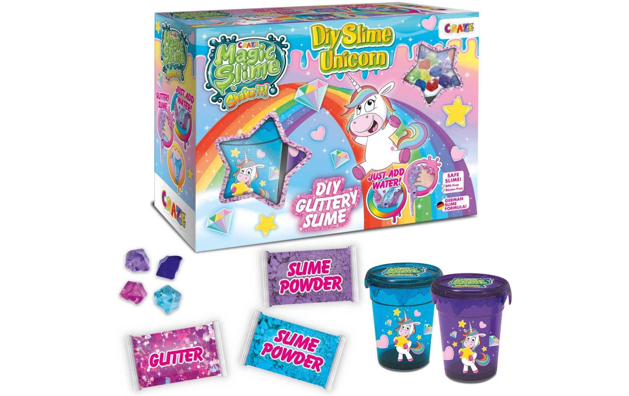 Magic Slime DIY UnicornSet mit Glitzereffekt