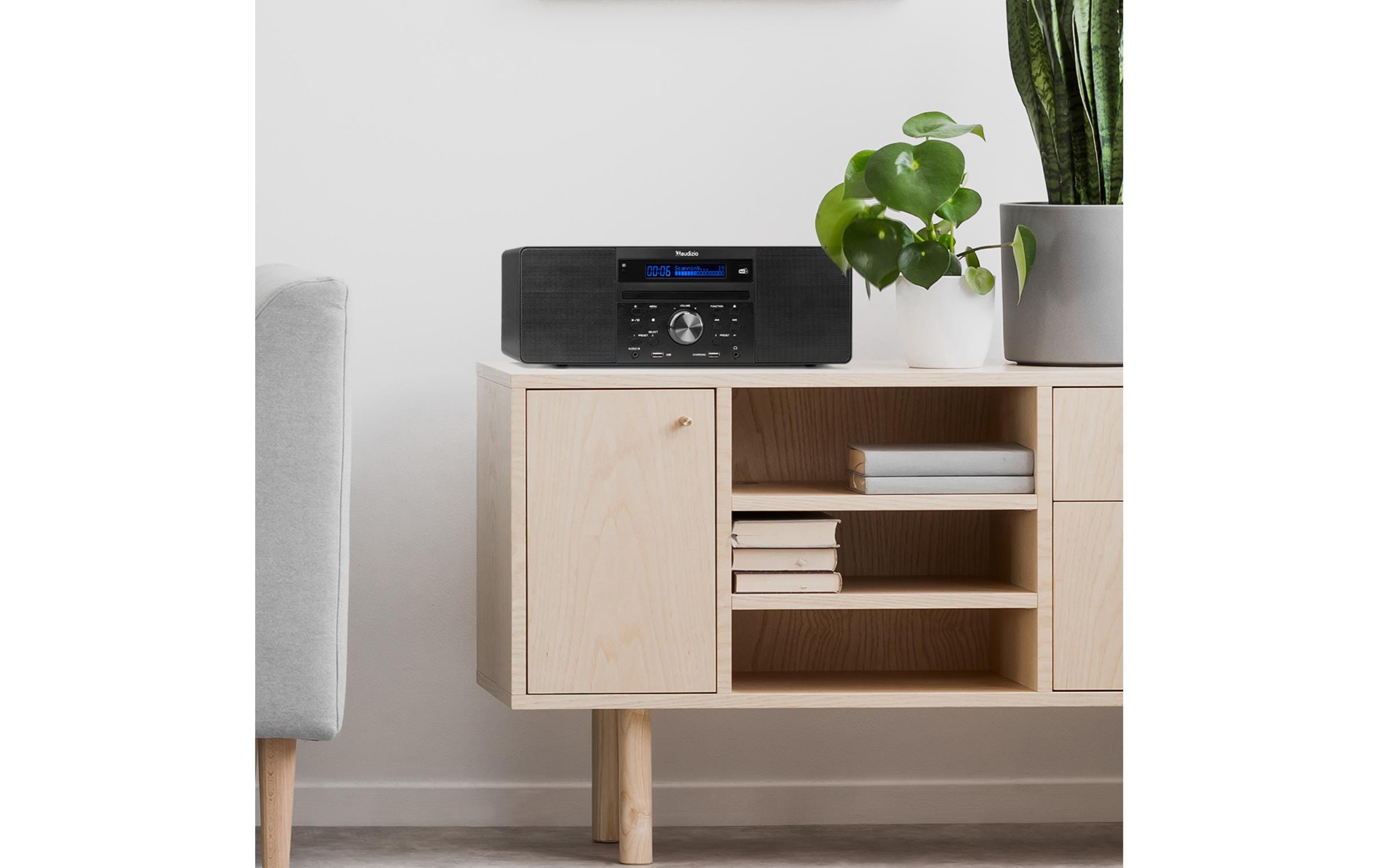 Radio/CD-Player Prato Schwarz<br>DAB+ Radio mit CD-Player