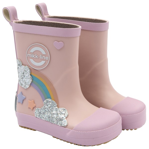 Mikk-Line - Kid's Wellies Rainbow Patch Barefoot - Bottes en caoutchouc