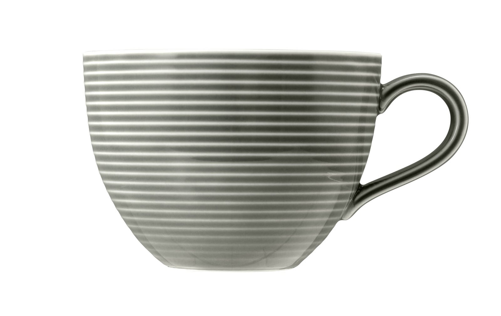 Seltmann Weiden Milchkaffee-Tasse BEAT COLOR GLAZE 6er Set perlgrau