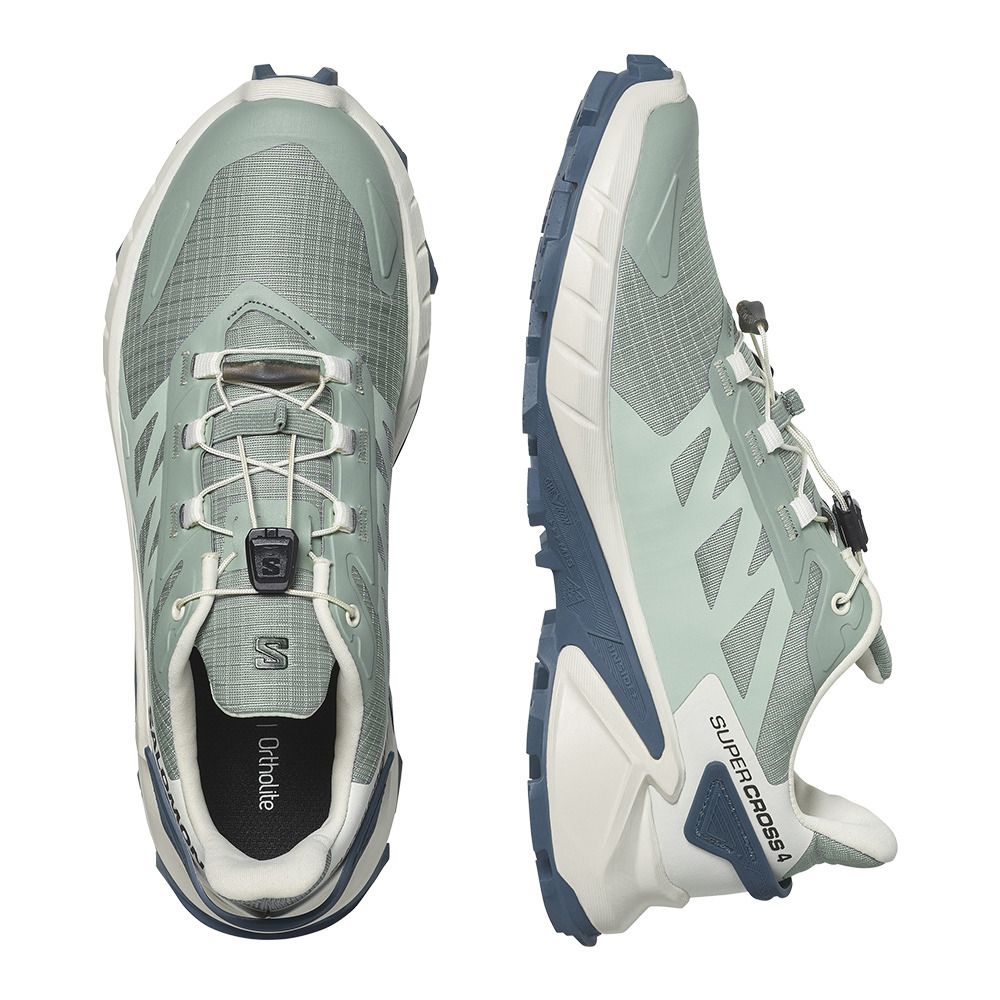 Salomon SUPERCROSS 4 W - Chaussures trail Femme lily pad/vanilla ice/bering sea