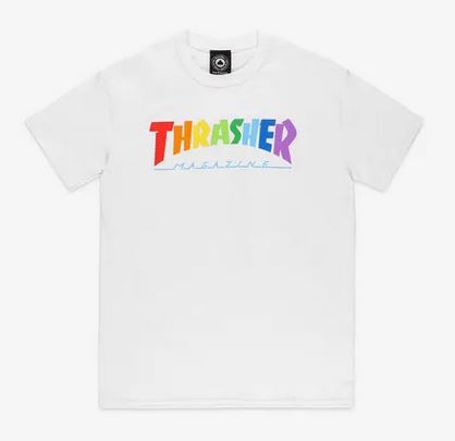 Thrasher T-Shirt Rainbow Mag SS Maroon