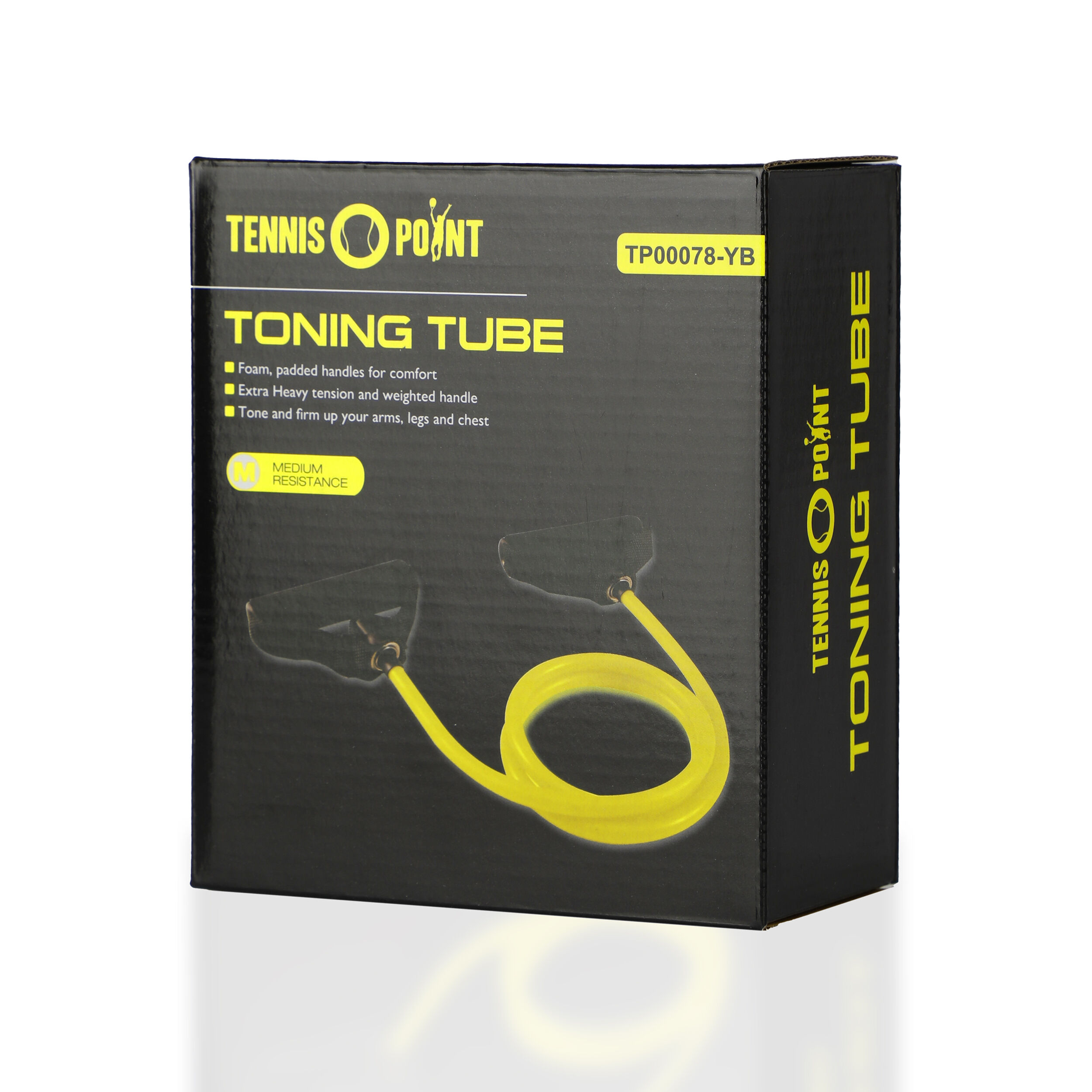 Tennis-Point Toning Tube Bänder - Jaune , Noir