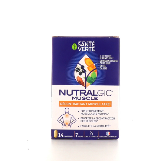 Santé Verte Nutralgic Muscle Décontractant musculaire 14 comprimés