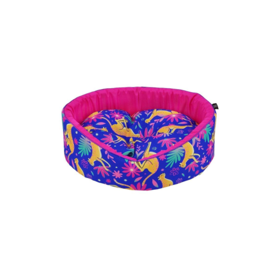 Cama estofada CAZO Exótica Rosa e Azul