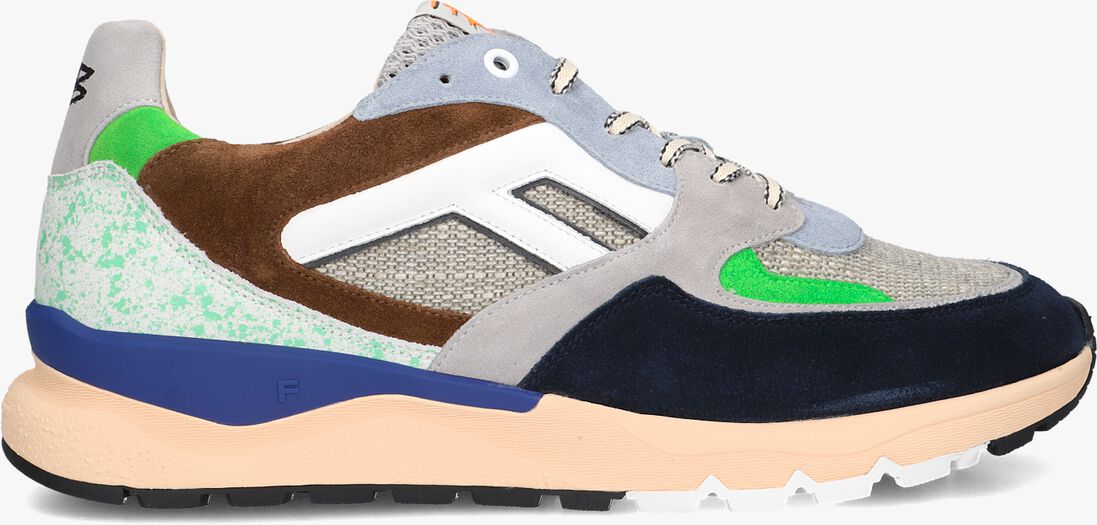 groene floris van bommel lage sneakers sfm-10154 de treener