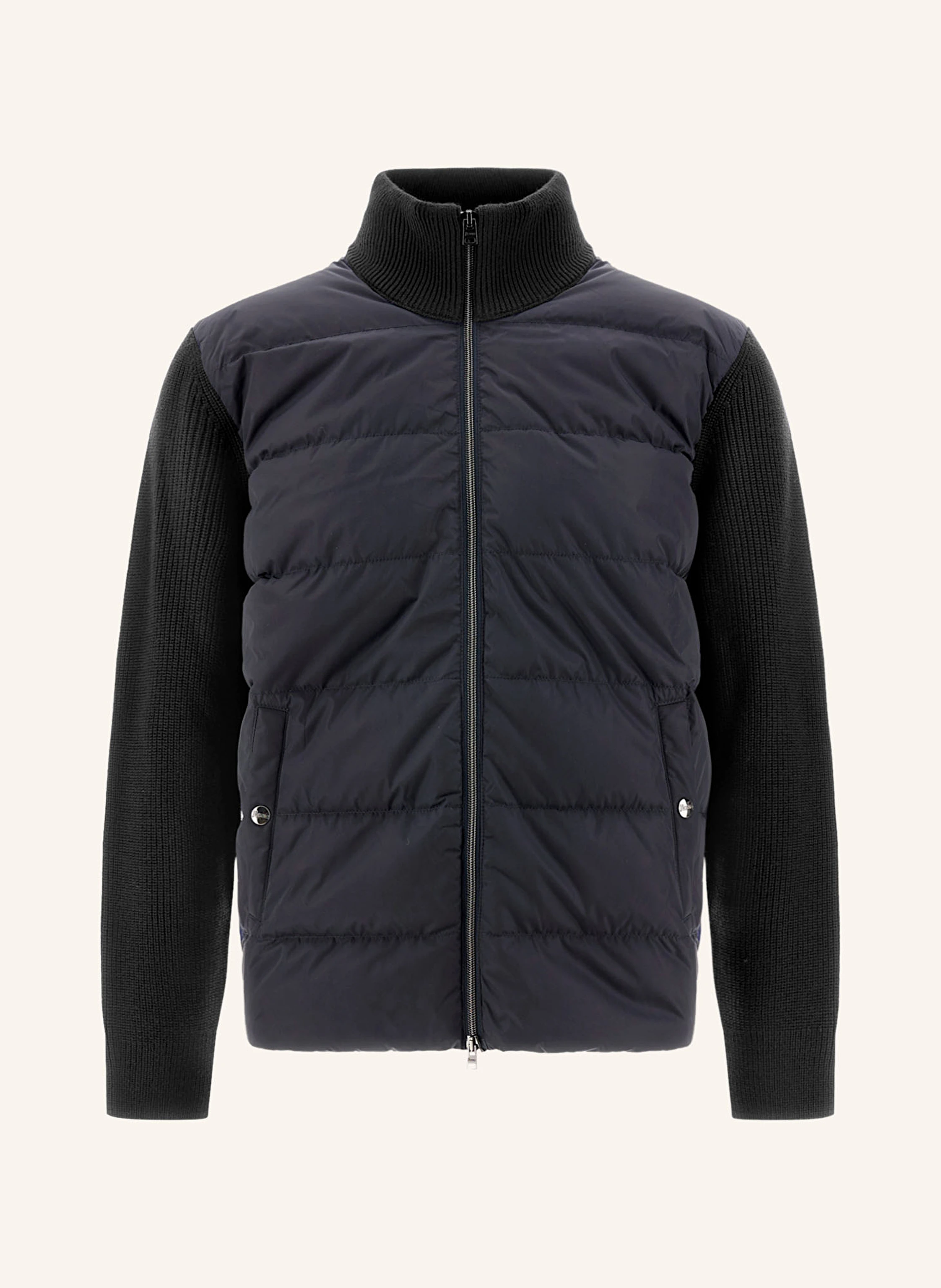 HERNO Daunenjacke im Materialmix