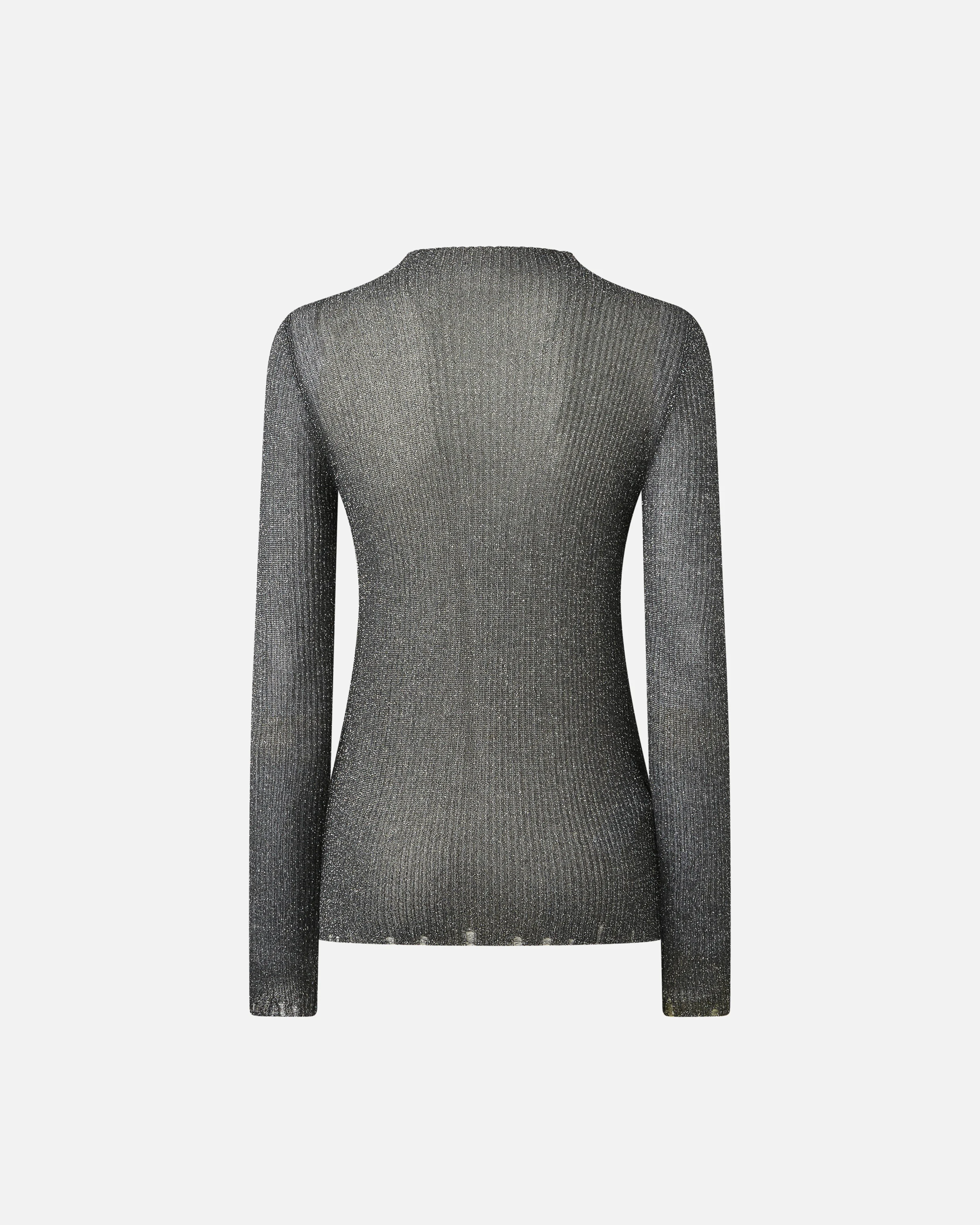 Pull avec fil métallisé | Gris