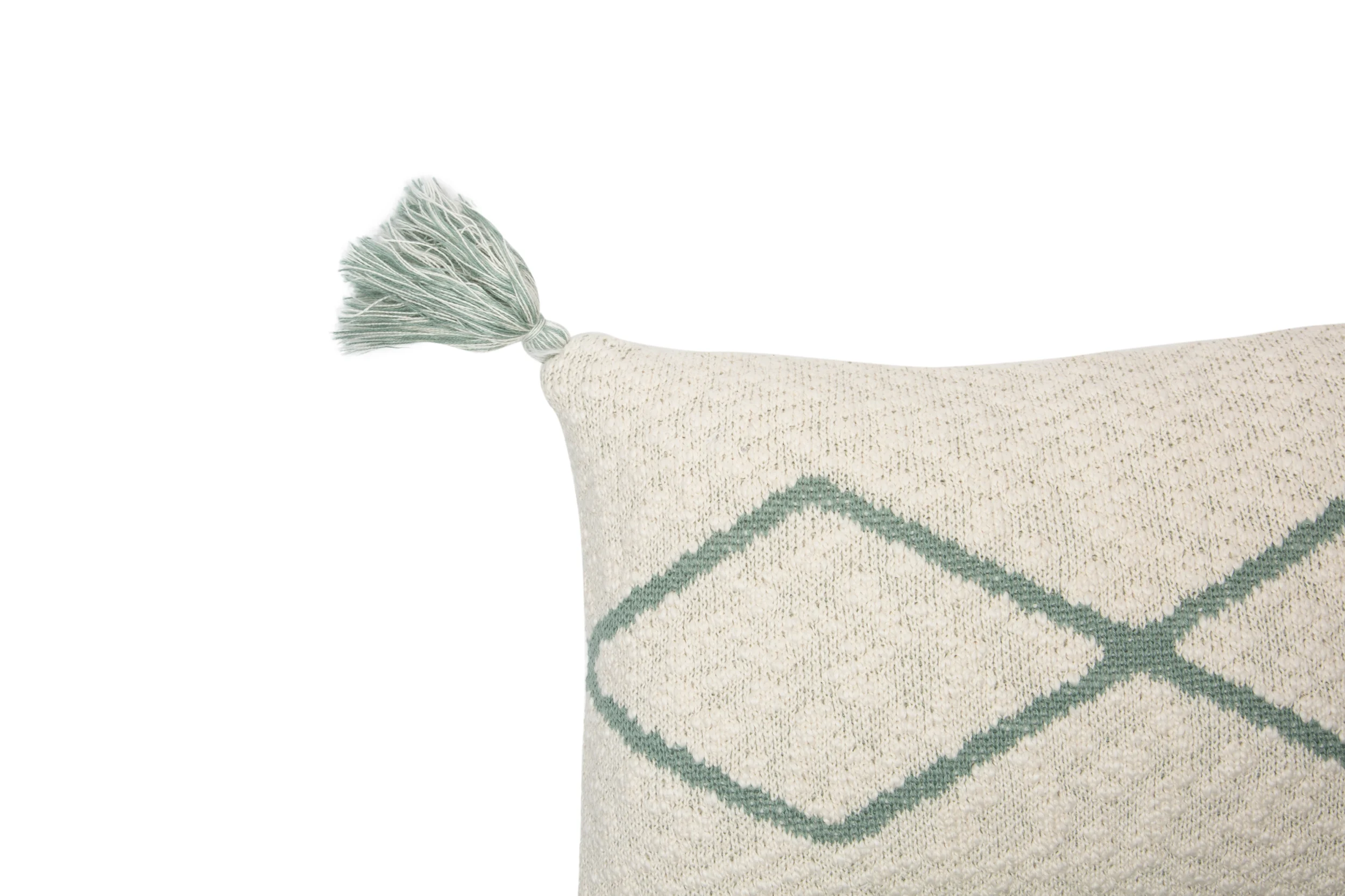 PETIT OASIS - Coussin en tricot en coton | Argent