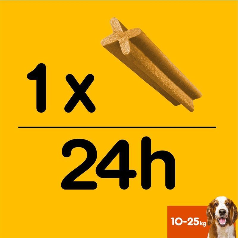 Pedigree - Denta Stix - Aanvullend Voer - Middelgrote Honden - 128 g