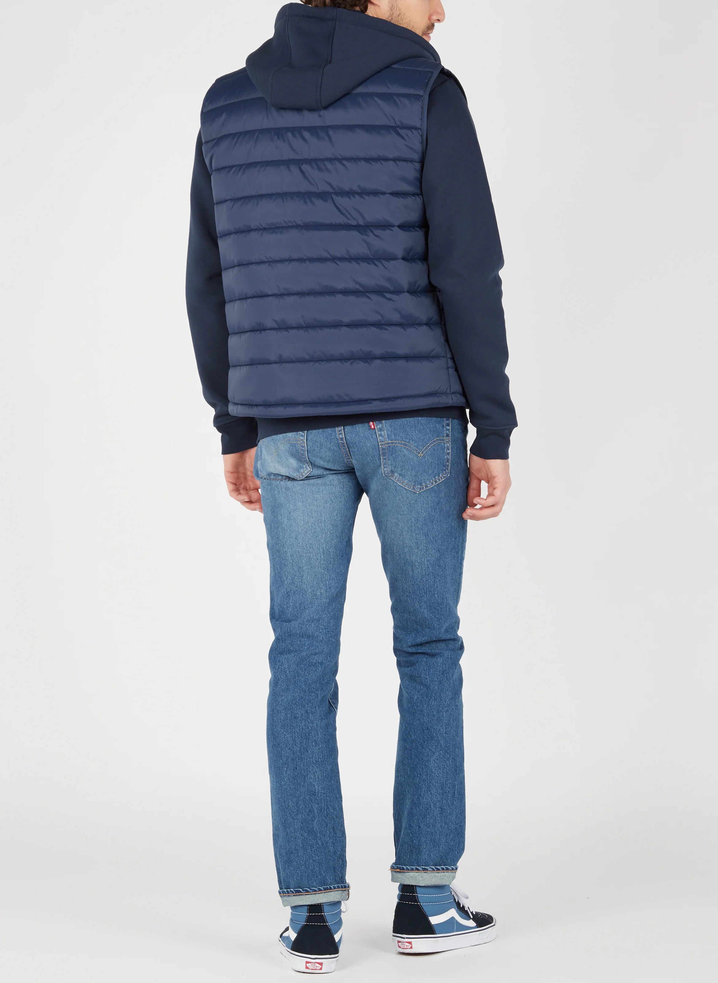 MESNIL - Sweat à capuche regular-fit en molleton | Bleu