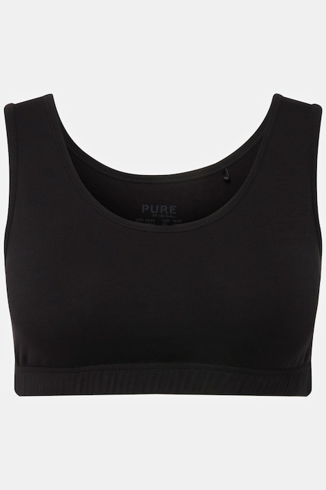 Bustier, breite Träger, Biobaumwolle