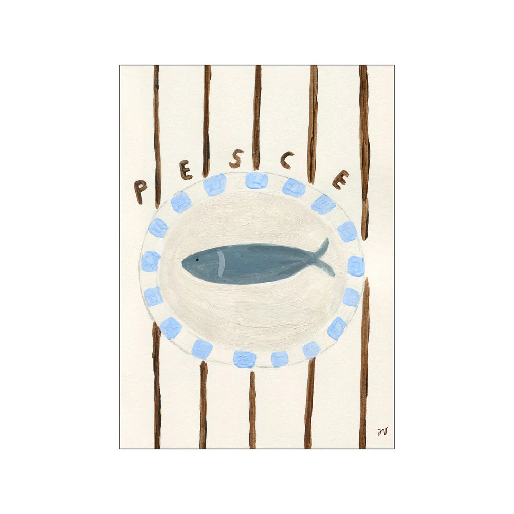 Poster & Frame  Pesce plakat, beige - 30x40 cm.