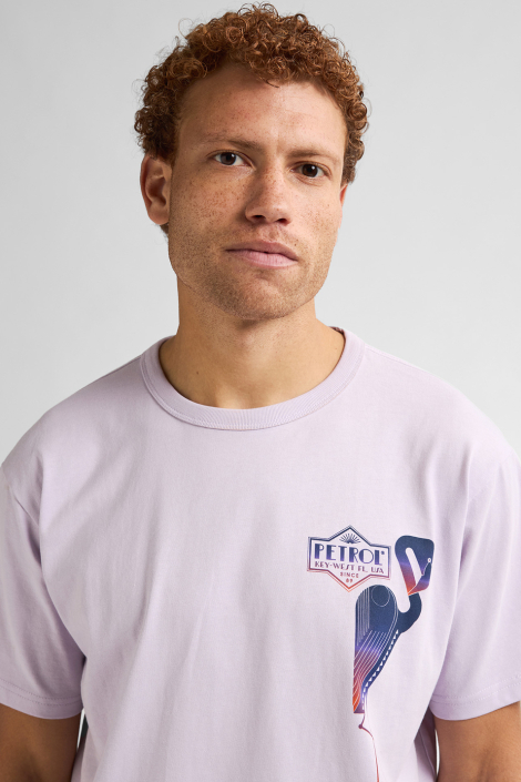 Petrol Industries paarse heren t-shirt