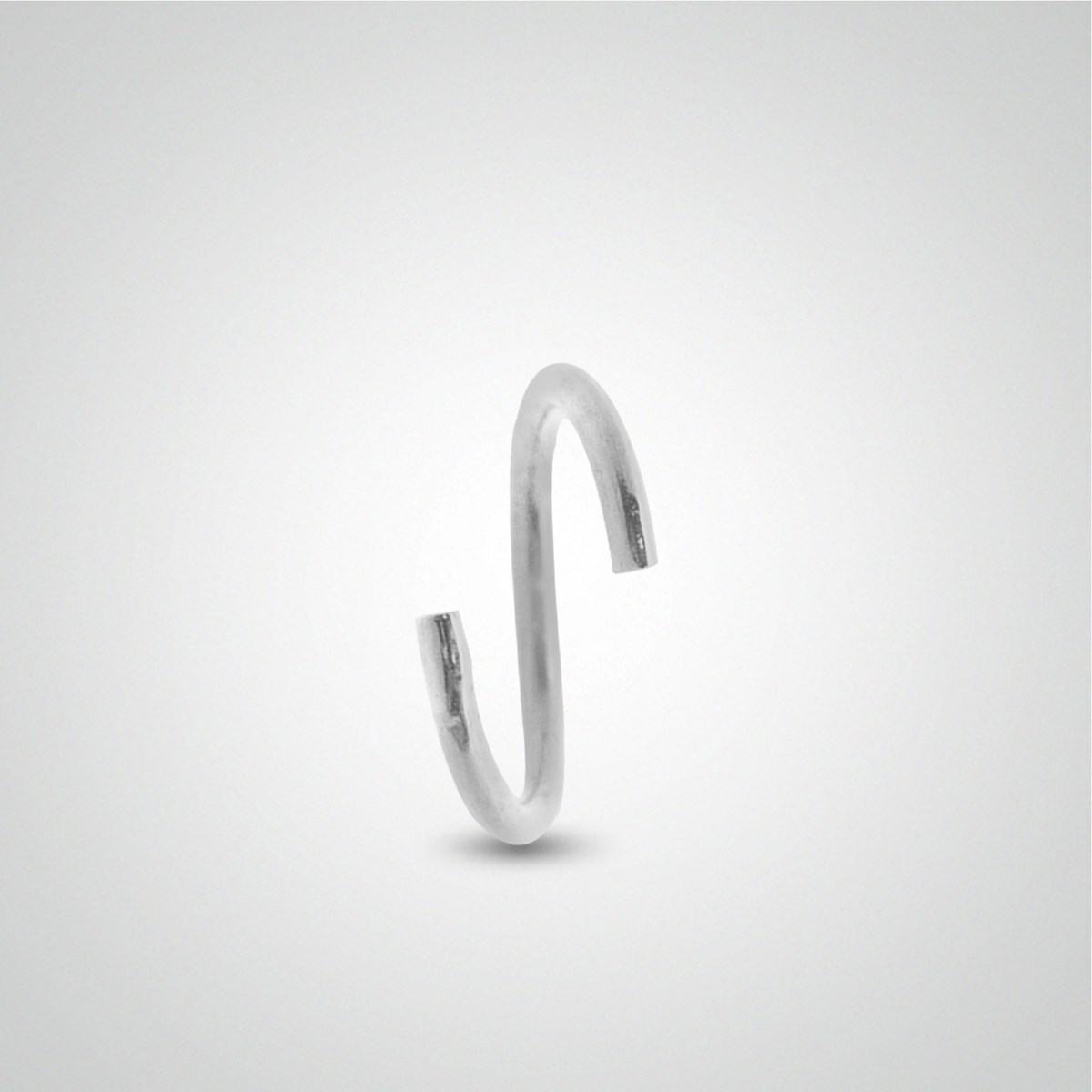Piercing d'antihélix anneau en or blanc à écarter