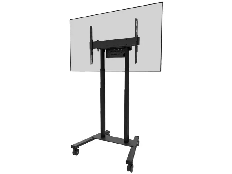 Neomounts FL55-875BL1 - Vogn med hjul - motoriseret - for LCD display - låsbar - stål - sort - skærmstørrelse: 55