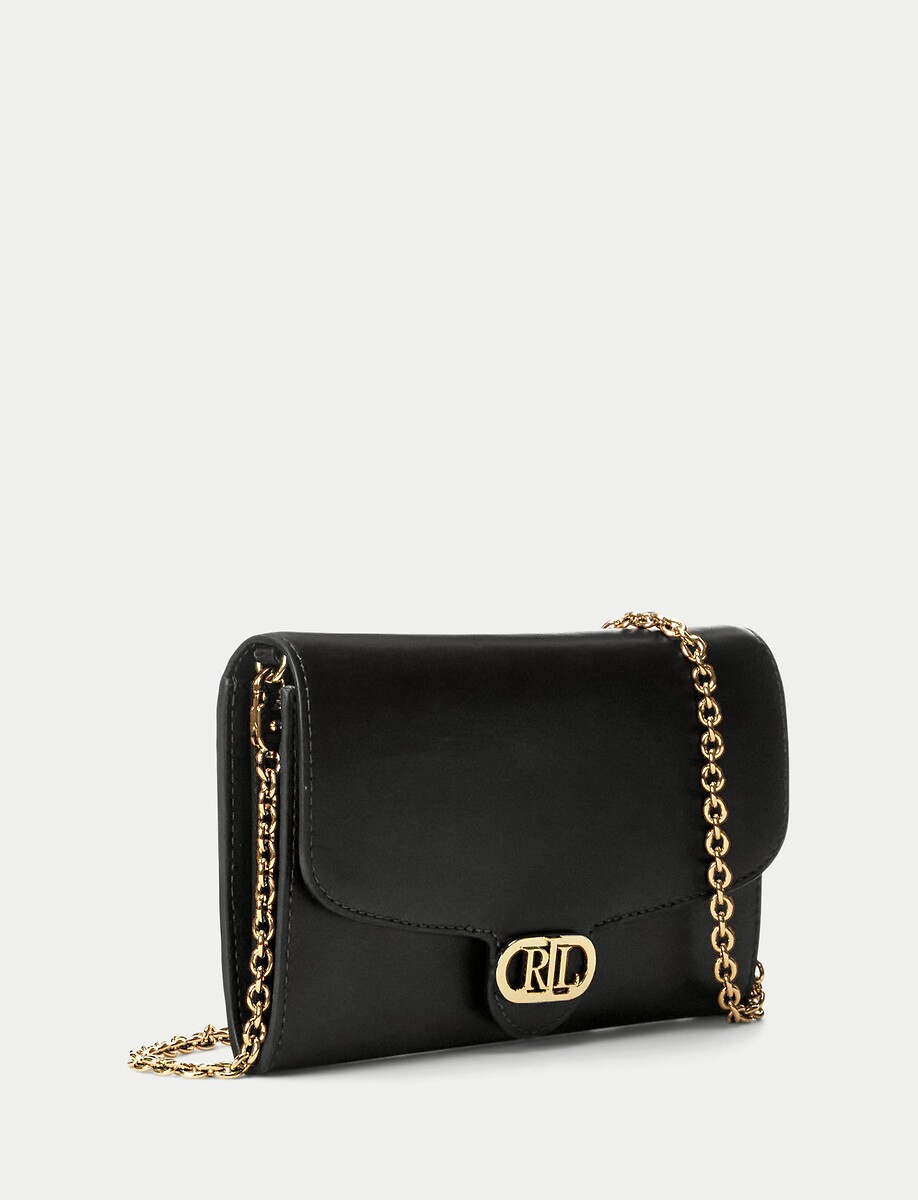 LAUREN RALPH LAUREN<br>Bolsa de ombro em couro