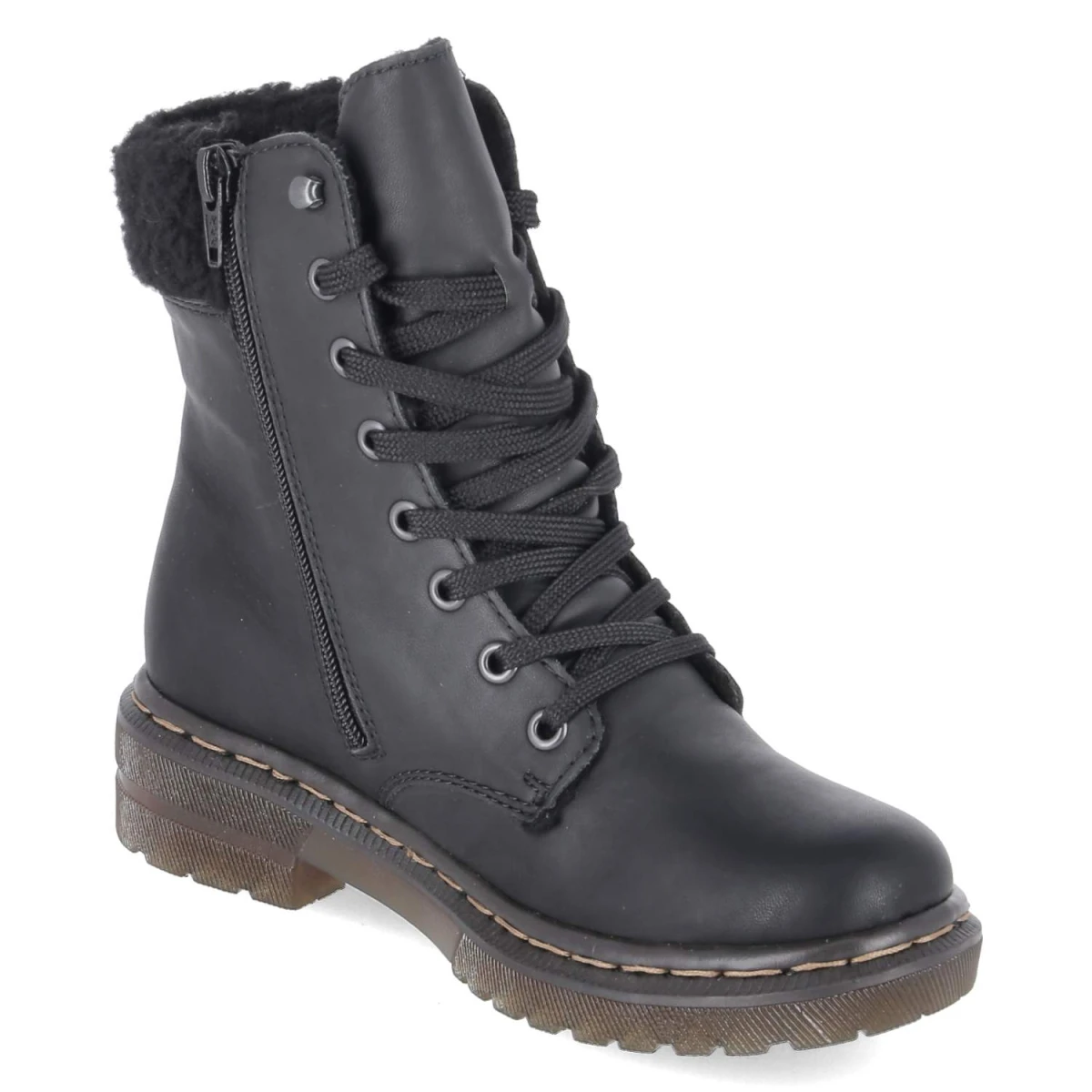 RiekerSchnürboots - schwarz
