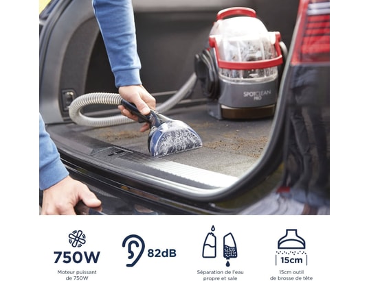 BISSELL - Aspirateur laveur Nettoyeur SpotClean Pro 1558N + 2 Oxygen Boost