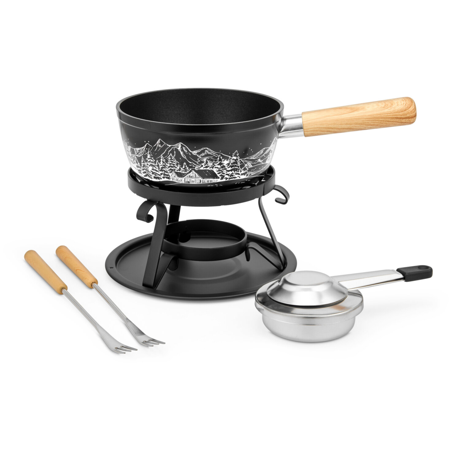 Nouvel Käsefondue-Set Winterdorf
