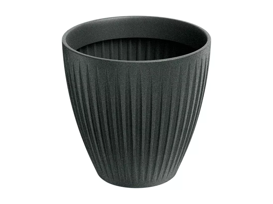 Pot de fleur Latia Round MIDL Ø60x58 granit graphite