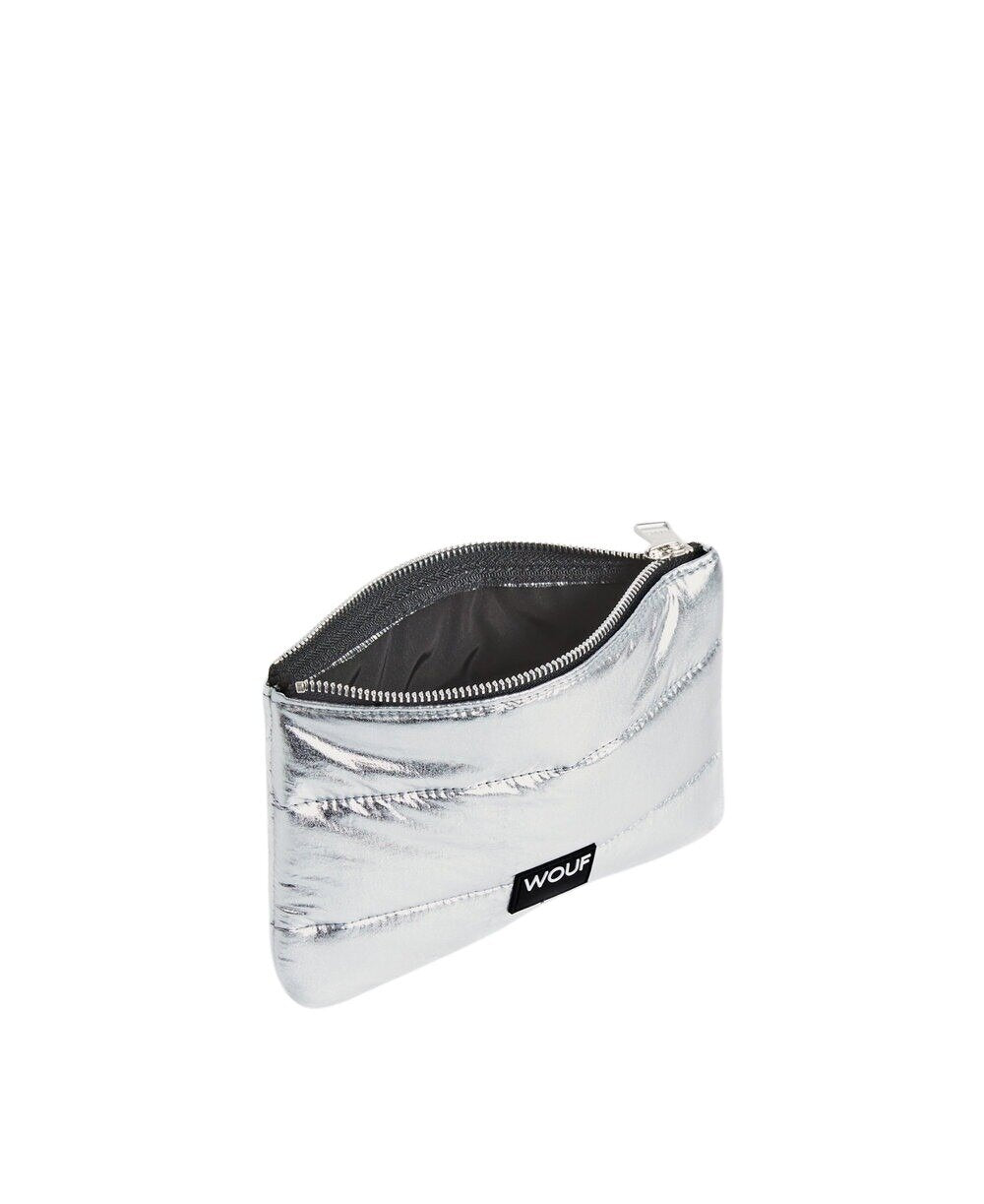 Wouf  Glossy clutch - Sølvfarvet