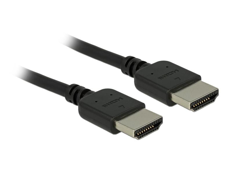 Delock Kabel hochflexibel, 4K 60Hz HDMI - HDMI, 2 m, Schwar Delock Premium HDMI Kabel 4K 60 Hz 2 m