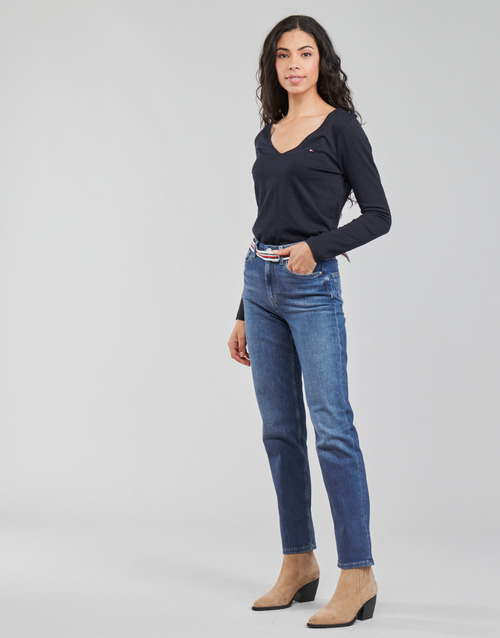 Tommy Hilfiger - NEW CLASSIC STRAIGHT HW A LEA - Bleu Medium