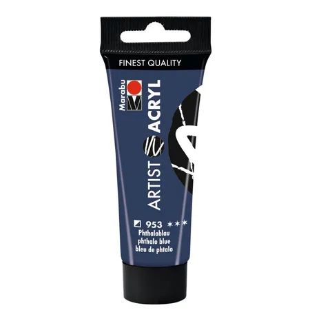Marabu Artist Acryl, Phthaloblau 953, 22 ml