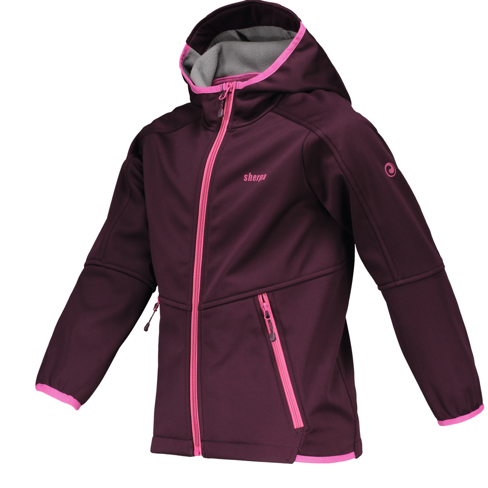 Sherpa Kinder-Softshelljacke Makalu lila