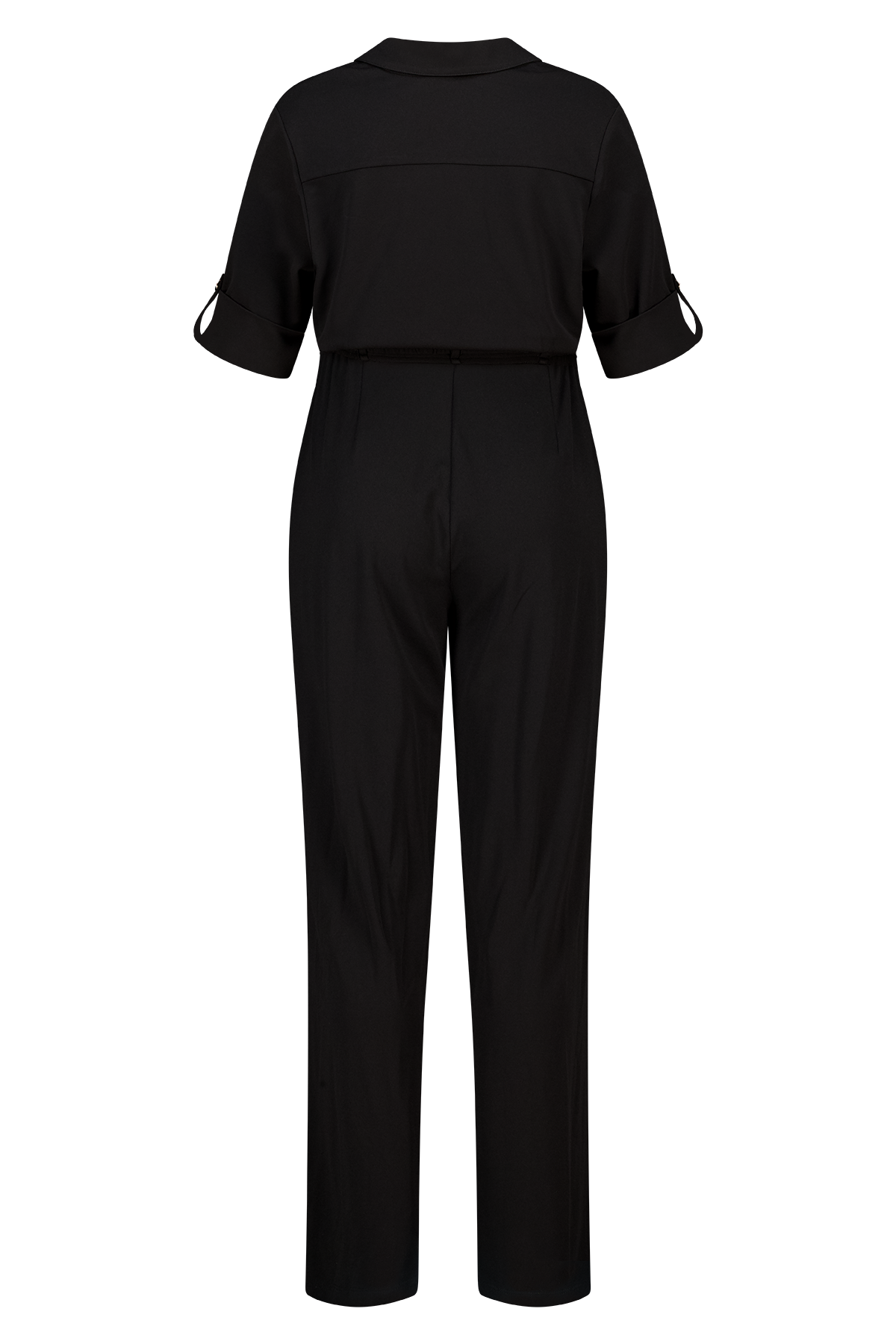 Jumpsuit met knoopsluiting Zwart