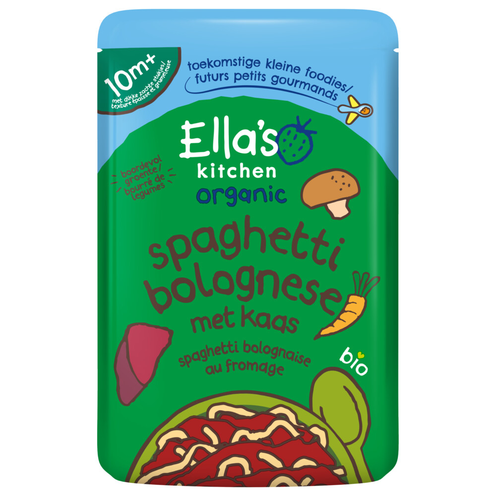 Ella's Kitchen Spaghetti bolognese met kaas 10+ m 10+m190 gr