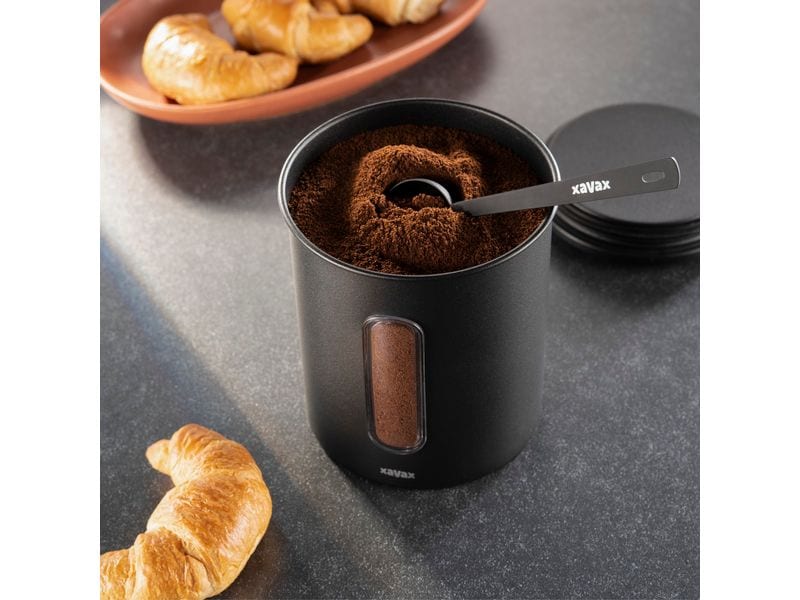 Xavax Messlöffel Edelstahl, Schwarz Kaffeemasslöffel