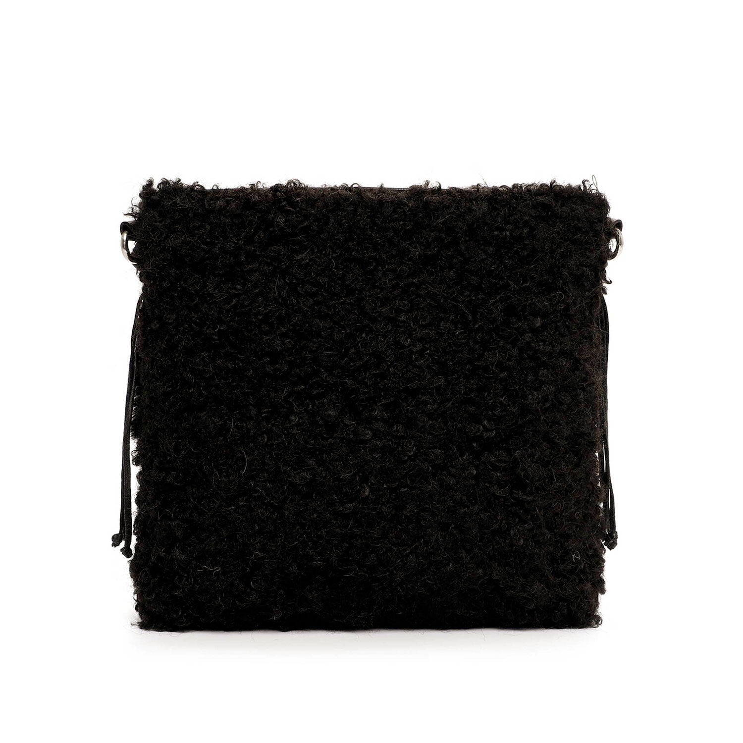 Stylische Crossover Tasche mit Schaffell-Optik