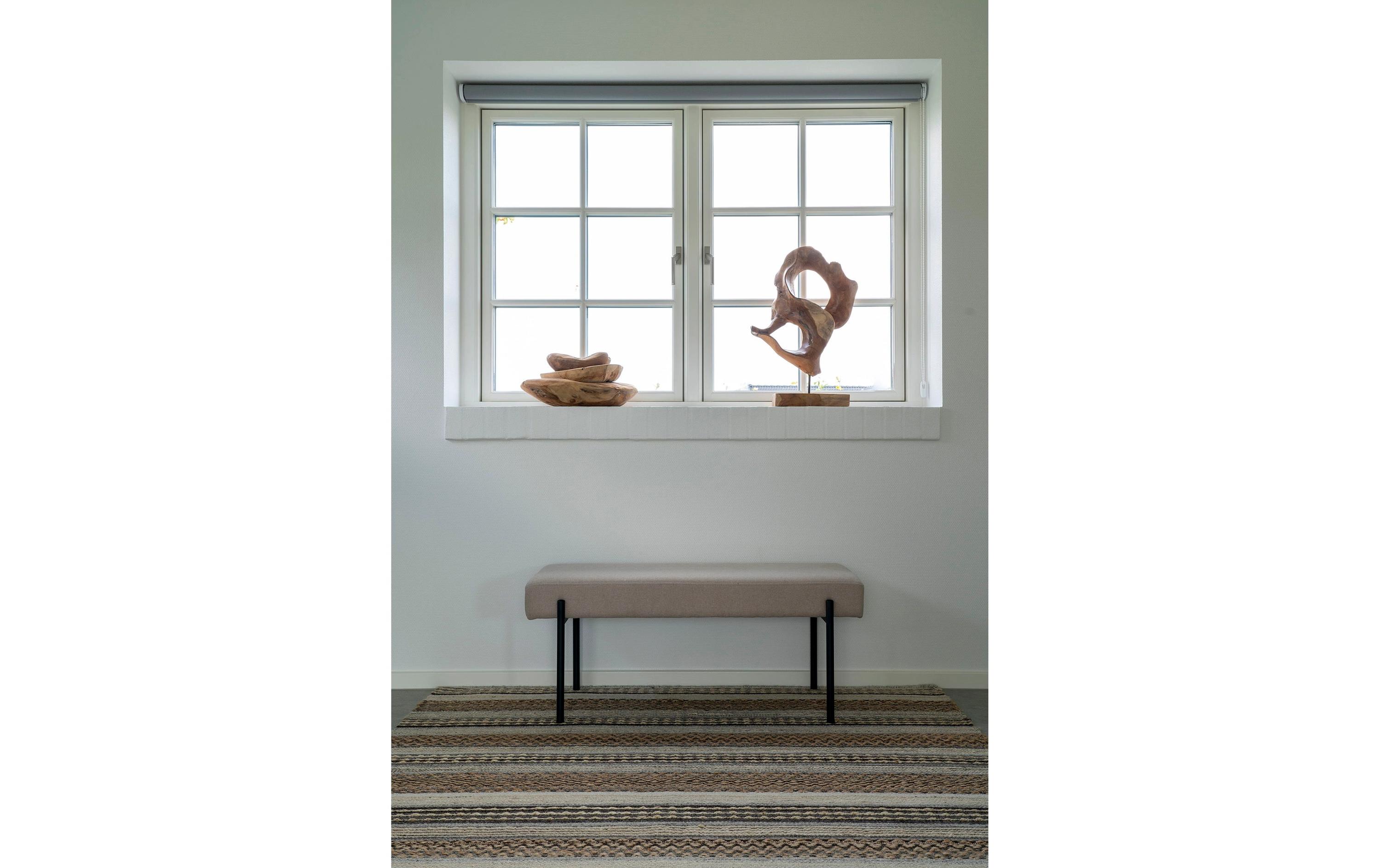 Sitzbank Swindon 100 x 42.5 cm, Grau<br>Polsterbank