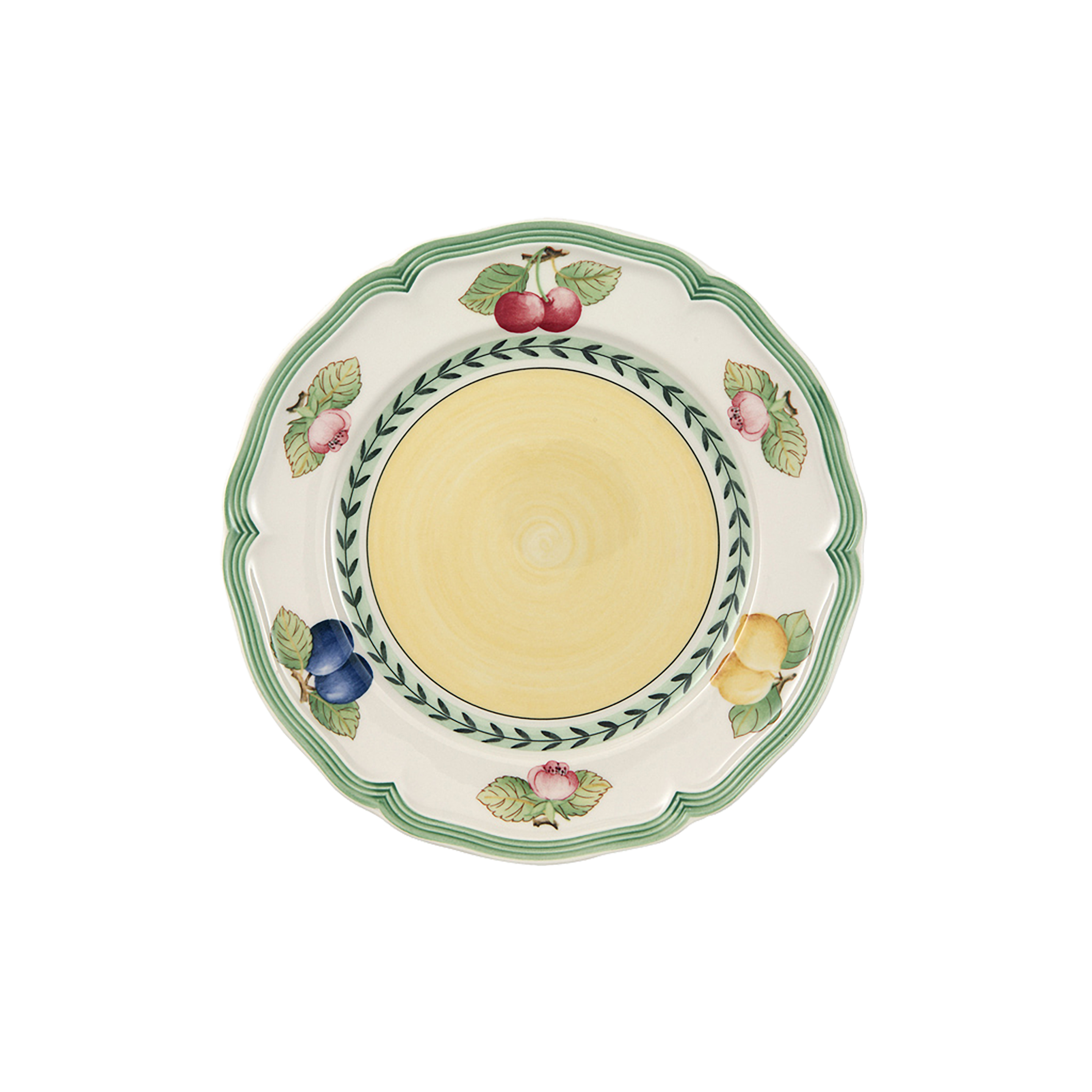 French Garden Appetizer and dessert plate Multi-colored, 8.2'', Premium Porcelain