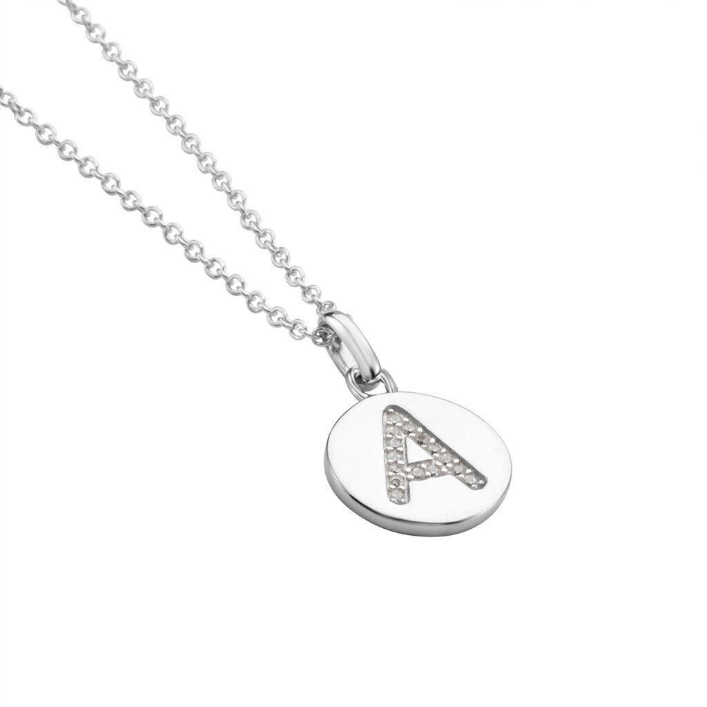 Collier Argent Eugenien Oxydes De Zirconium