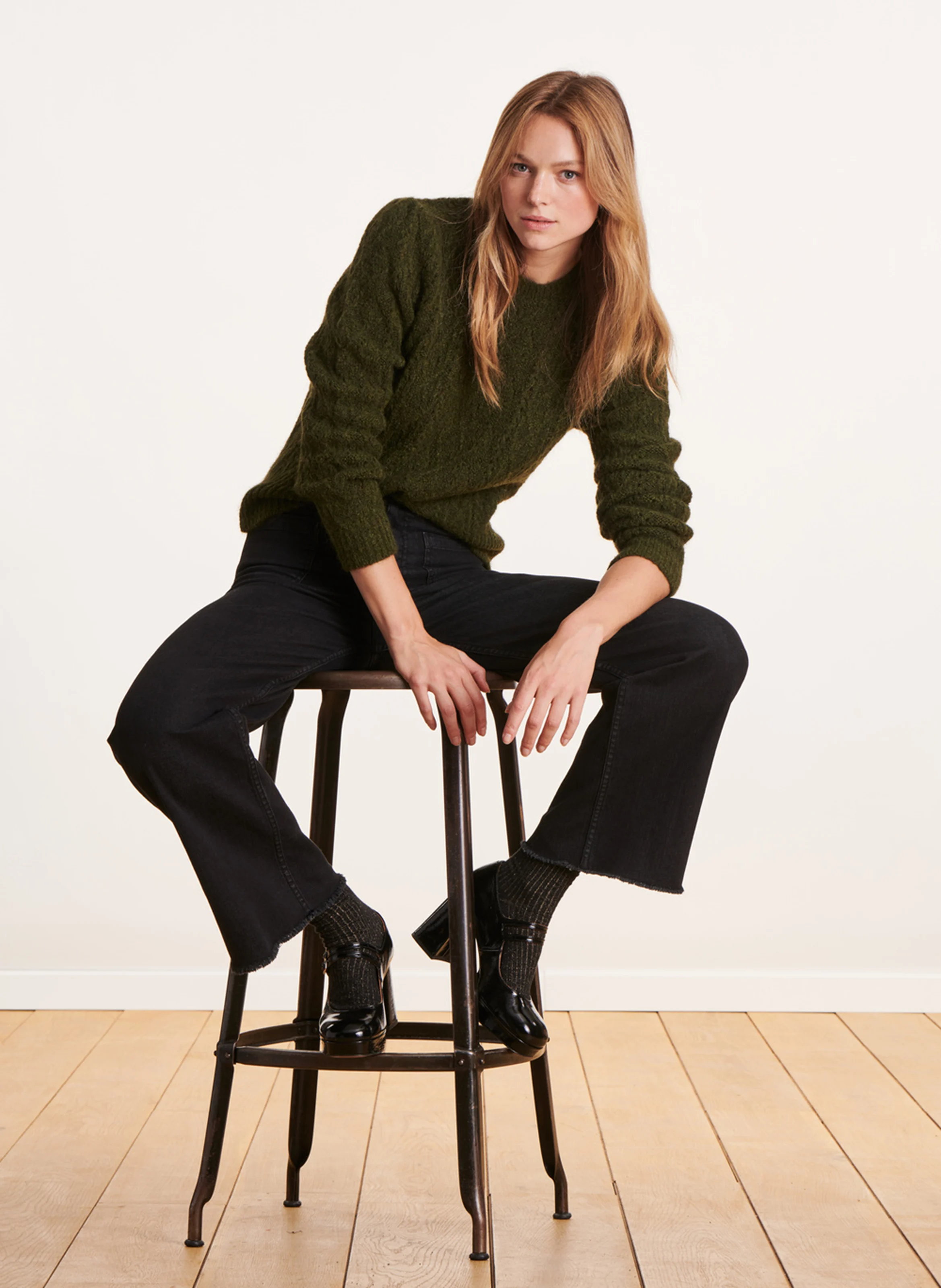 Pull col rond| Vert
