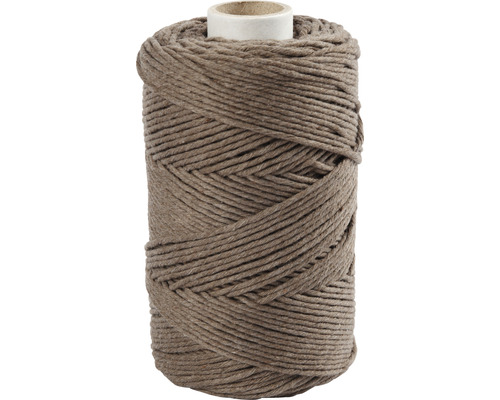 Macramé garen 2 mm, bruin, enkele draad
